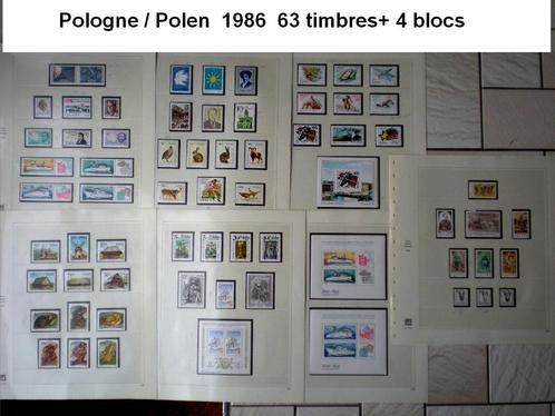 POLEN Volledig jaar 1986 nieuwe beschermde postzegels, Postzegels en Munten, Postzegels | Europa | Overig, Postfris, Polen, Ophalen of Verzenden