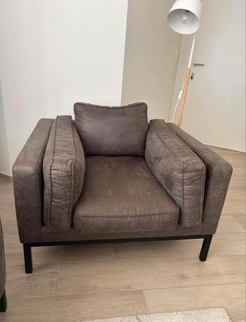 Leather ArmChair, Enlèvement, Utilisé, Cuir
