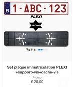 Set plaque immatriculation PLEXI et support-plaque, Bentley, Neuf