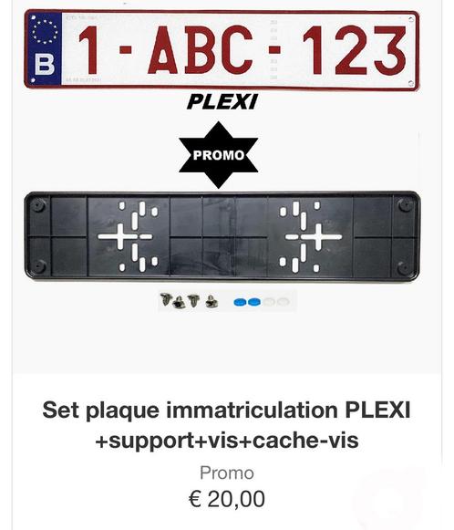 PLEXI kentekenplaat- en plaathouderset, Auto-onderdelen, Overige Auto-onderdelen, Alfa Romeo, Amerikaanse onderdelen, Audi, BMW