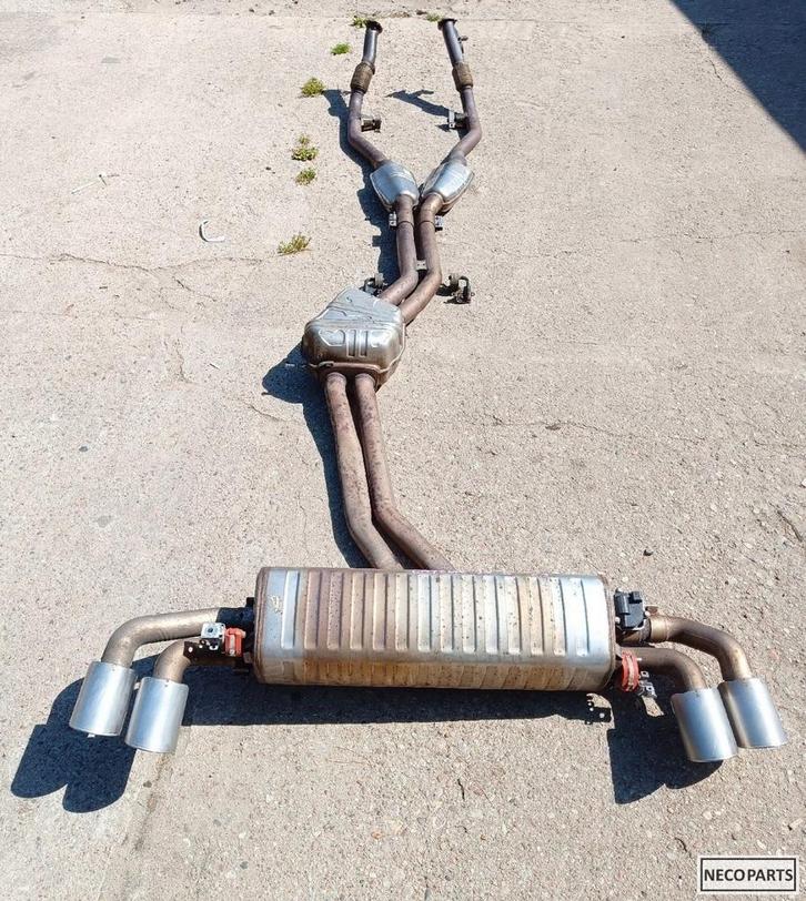 PORSCHE CAYENNE 9Y 9Y0 UITLAAT UITLAATSYSTEEM ORIGINEEL, Auto-onderdelen, Carrosserie, Achterklep, Porsche, Achter, Gebruikt, Ophalen of Verzenden