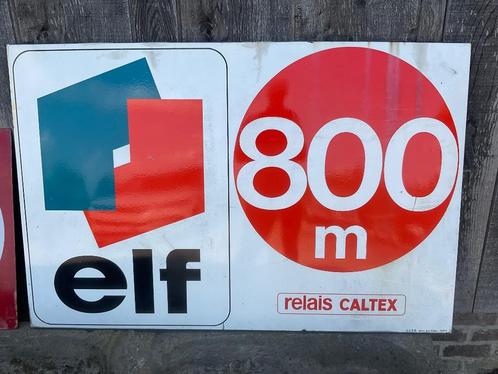 ELF emaille reclamebord, Verzamelen, Merken en Reclamevoorwerpen, Gebruikt, Reclamebord, Ophalen
