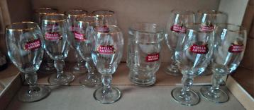 Stella Artois glazen :25cl 7stuks: 33cl 4 stuks, 50cl 1 stuk beschikbaar voor biedingen