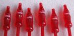 6 Tonicstampers Coca Cola Flesje rode roerstaafjes Coca-Cola, Verzamelen, Nieuw, Ophalen of Verzenden