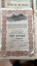 Lot anciens bons au porteur, Postzegels en Munten, Aandelen en Waardepapieren, Ophalen of Verzenden