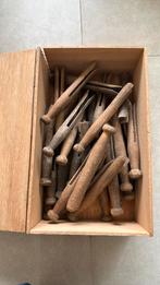 Vintage wasknijpers, Ophalen, Gebruikt, Hout, Volwassenen