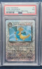 Legendary Collection Dragonite PSA 7, Hobby en Vrije tijd, Verzamelkaartspellen | Pokémon, Ophalen of Verzenden, Nieuw