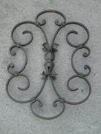 fronton, smeedijzeren wandplaat met 2 bloemen, Tuin en Terras, Tuinwanddecoratie, Ophalen, Nieuw