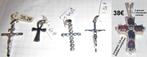 Pendentifs croix (latine-chrétienne / de vie), argent, NEUFS, Neuf, Enlèvement ou Envoi, Croix ou Symbole, Avec pierre précieuse