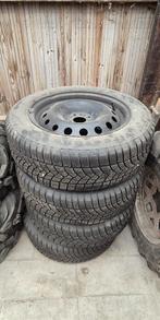 4 jantes Audi + pneus hiver firestone 205x60R16, Auto-onderdelen, Banden en Velgen, Ophalen, Gebruikt, 16 inch, Band(en)