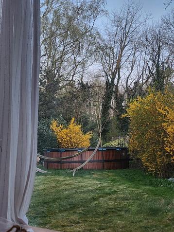 EXIT wood zwembad.488x122 met toebehoren, Enlèvement, Comme neuf, Rond, Piscines hors sol