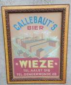 CALLEBAUT WIEZE, Verzamelen, Biermerken, Ophalen, Gebruikt, Reclamebord, Plaat of Schild, Overige merken