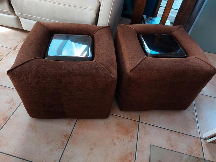 Design Cinna (Ligne Roset) 2 nachttafeltjes N°29 jaren '70, Antiek en Kunst, Kunst | Designobjecten, Ophalen of Verzenden