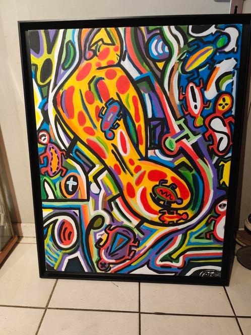 Cherche personne pouvant me donner des informations.,.., Antiek en Kunst, Kunst | Schilderijen | Abstract, Ophalen of Verzenden