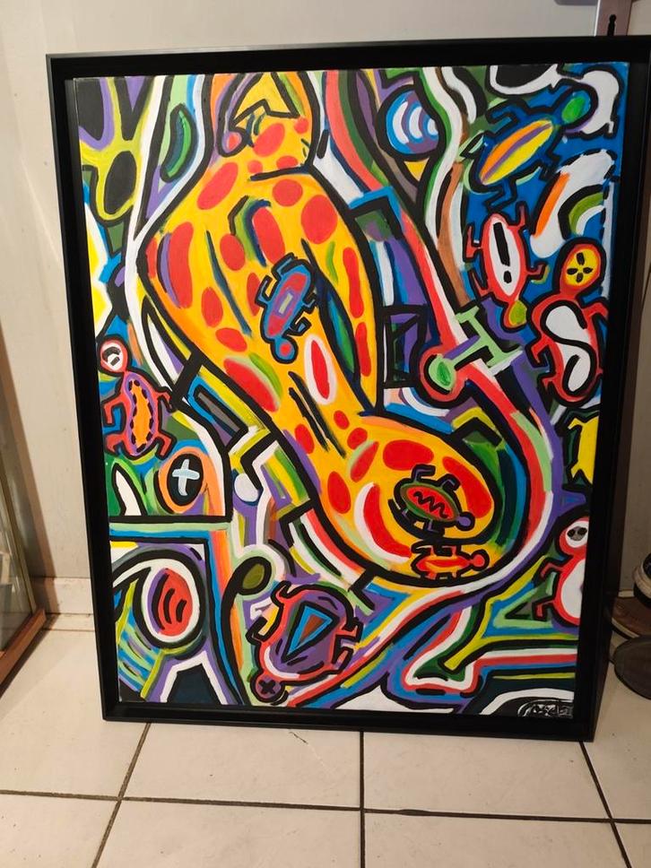 Cherche personne pouvant me donner des informations.,.., Antiek en Kunst, Kunst | Schilderijen | Abstract, Ophalen of Verzenden