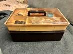 Vintage Naaikoffer twee delen in goede staat, Antiek en Kunst, Ophalen