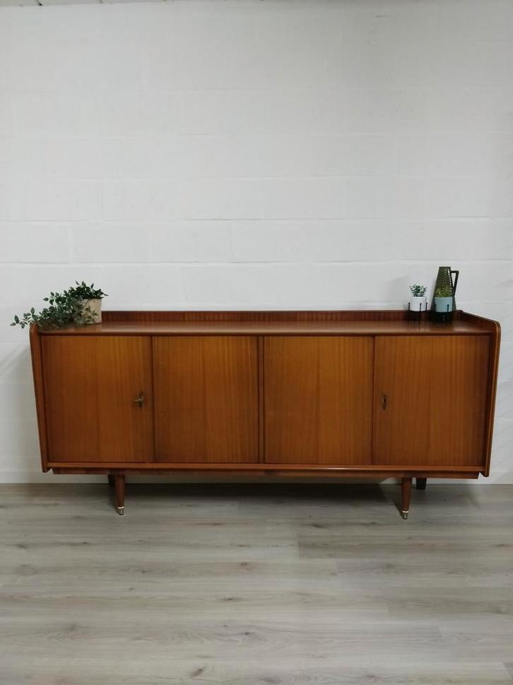 Vintage midcentury dressoir | sideboard teak, Huis en Inrichting, Kasten | Dressoirs, Ophalen