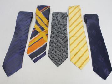 Set van 5 zijden stropdassen – Paul Smith, Hugo Boss, Armani beschikbaar voor biedingen