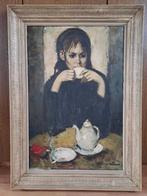 Oude schilderij op doek, Ophalen