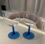 2 wijnglazen, Verzamelen, Glas en Drinkglazen, Ophalen, Zo goed als nieuw