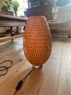 Houten design tafellamp, Enlèvement, Comme neuf