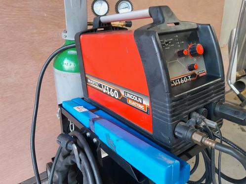 TIG lastoestel Lincoln Electric 160A met toebehoren, Doe-het-zelf en Bouw, Gereedschap | Lasapparaten, Zo goed als nieuw, Tig