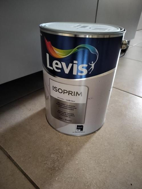 Isoprim Levis witte verf - 5L, Doe-het-zelf en Bouw, Verf, Beits en Lak, Nieuw, Verf, 5 tot 10 liter, Wit, Ophalen
