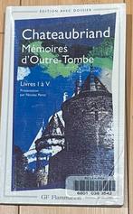 A/ Chateaubriand Mémoires d’Outre Tombe Livre 1 à 4, Utilisé