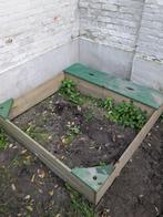 Zandbak met zitjes en opbergruimte, Kinderen en Baby's, Speelgoed | Buiten | Zandbakken, Ophalen, Gebruikt