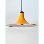 vintage grote gele hanglamp, Ophalen, Gebruikt, Metaal