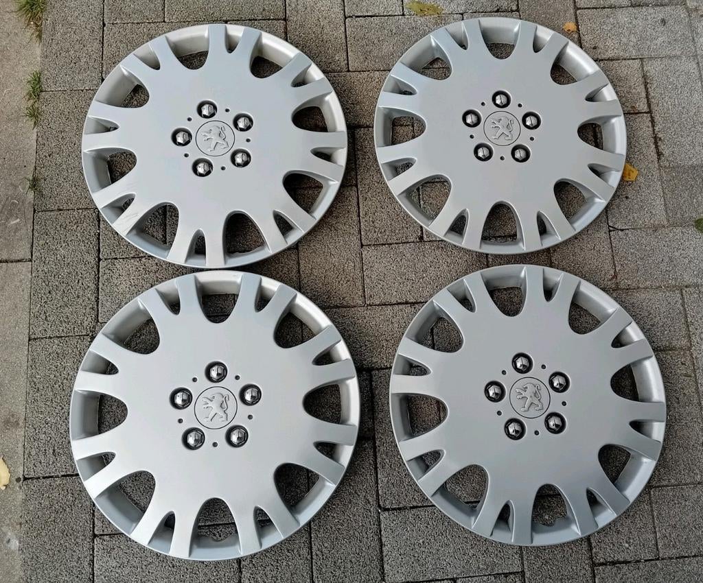 Wieldeksels Peugeot 3008 - 5008 - 308 307 2008 16inch 🚖, Auto diversen, Wieldoppen, Zo goed als nieuw, Ophalen of Verzenden