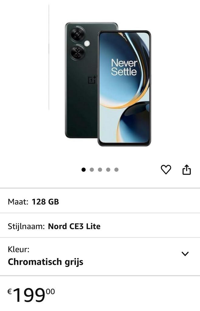 OnePlus ce 3 lite 5G, Telecommunicatie, Mobiele telefoons | Motorola, Nieuw, Zonder abonnement, Zonder simlock, Overige modellen