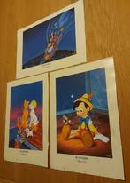 3 affiches Disney - 2 + 1 offertes, Collections, Disney, Utilisé, Enlèvement ou Envoi, Image ou Affiche, Peter Pan ou Pinocchio