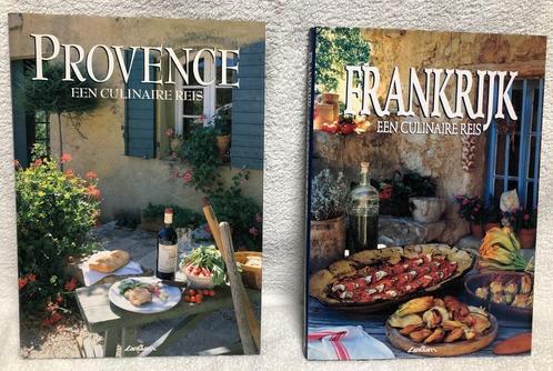 2 exclusieve kookboeken "Provence" en "Frankrijk", Livres, Livres de cuisine, Comme neuf, Entrées et Soupes, Plat principal, Tapas, Snacks et Dim Sum