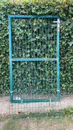 tuindeur poortje groen met deurklink, Tuin en Terras, Tuinpoorten, Ophalen, Gebruikt, 100 tot 150 cm, Looppoort