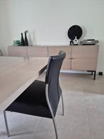 STOEL, Huis en Inrichting, Stoelen, Ophalen, Zwart, Leer, Zo goed als nieuw