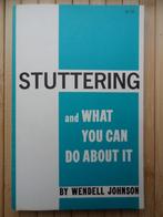 (stotteren) Stuttering / Wendell Johnson, Boeken, Ophalen, Zo goed als nieuw, Overige onderwerpen, Wendell Johnson