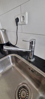 Luxe witte hooglans keuken GEDEMONTEERD Direct beschikbaar, Wit, Dubbelwandige keuken, Ophalen of Verzenden, Zo goed als nieuw