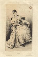 Alfred Stevens ets "Étude", 1878, Ophalen