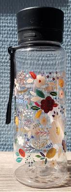 Waterfles met bloemenprint 600 ml, Enlèvement ou Envoi, Comme neuf