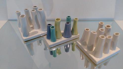Tulpenvaas modern design vazen 3 stuks, Maison & Meubles, Accessoires pour la Maison | Vases, Comme neuf, Blanc, Enlèvement ou Envoi