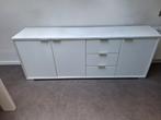 witte dressoirkast in goede staat, Ophalen, Zo goed als nieuw, Glas