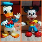 Vintage rubber toys ledra plastic micky & donald, Verzamelen, Ophalen of Verzenden, Donald Duck, Zo goed als nieuw