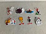 Vintage jaren 60 tm 80 stripfiguren stickers set van 8, Verzamelen, Ophalen of Verzenden, Nieuw, Strip of Tekenfilm