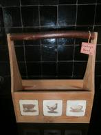 Houten drager 3 flessen, Enlèvement ou Envoi, Comme neuf