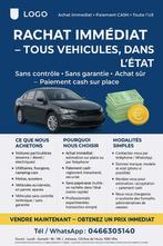 RACHAT IMMÉDIAT DE VÉHICULES – PAIEMENT CASH, Auto's, Particulier, Te koop