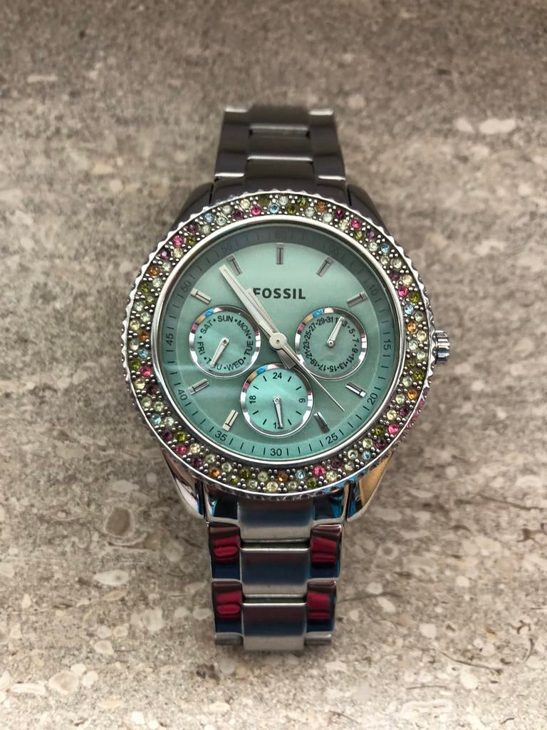 Dameshorloge - Fossil (zie omschrijving), Bijoux, Sacs & Beauté, Montres | Femmes, Enlèvement, Comme neuf, Fossil