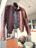 Dames leren jas, Kleding | Dames, Ophalen of Verzenden, Gedragen, Maat 38/40 (M), Bruin