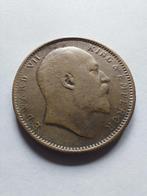 Pièce Edouard VII King & Empereur One Rupee India 1907, Ophalen, Zilver