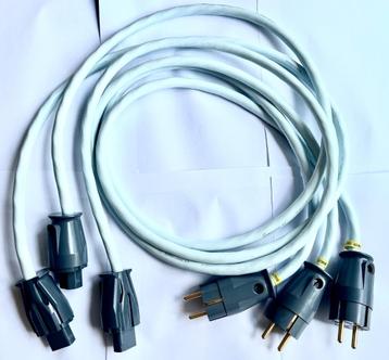 3 x Supra LoRad 2.5 1,5M stroomkabels. beschikbaar voor biedingen